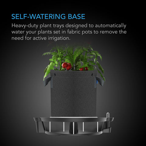 Self-Watering Fabric Pot Base Xl, 4-Pack