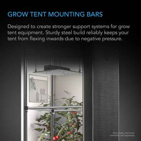 Grow Tent Mounting Bars, For Indoor Grow Spaces, 2X4'