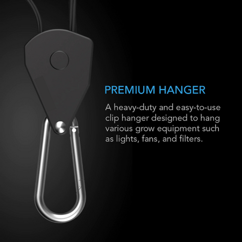 Heavy-Duty Adjustable Rope Clip Hanger, One Pair