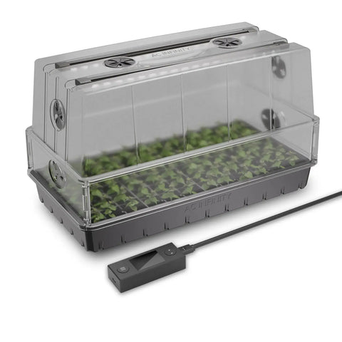 Clearance Humidity Dome With LED Grow Light Bars, 6x12 Cell Tray