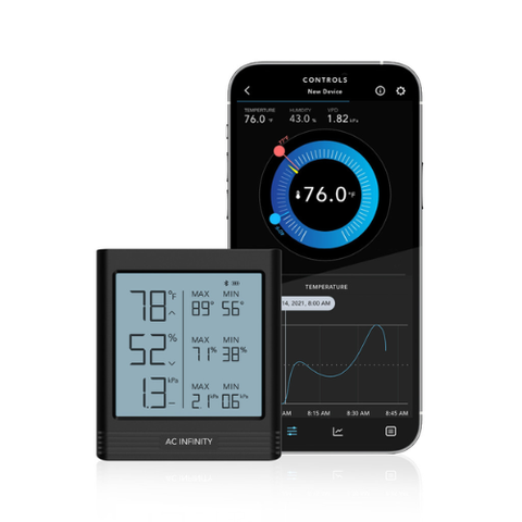 Cloudcom B2, Smart Thermo-Hygrometer With Data App, Integrated Sensor Probe
