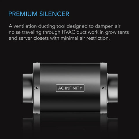 Ac Infinity, Inline Duct Fan Silencer, 6-Inch