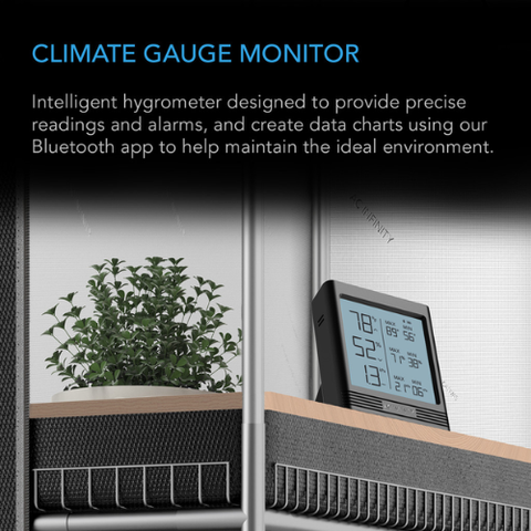 Cloudcom B2, Smart Thermo-Hygrometer With Data App, Integrated Sensor Probe