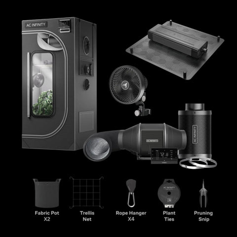 AC Infinity AI Advanced Combo 2x2 Tall 60 x 60 x 180cm LED GROW SHOP UK