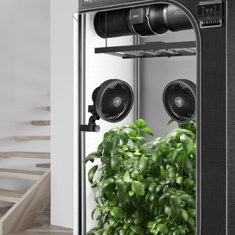 Cloudray S6 2-Pack, Gen 2 Grow Tent Clip Fan 6” With Long-Life Ec Motor, 10-Level Dynamic Wind Modes & Fan Speeds, 10-Level Auto Oscillation