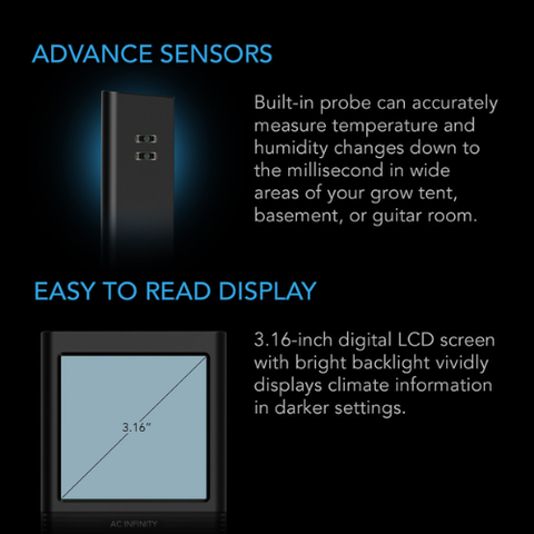Cloudcom B2, Smart Thermo-Hygrometer With Data App, Integrated Sensor Probe