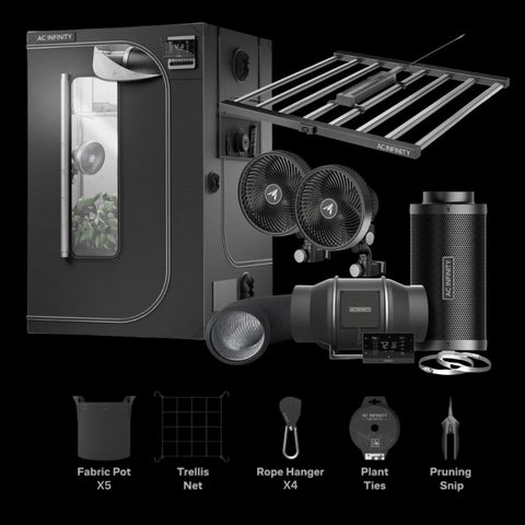 AC Infinity AI Advanced Combo 5x5 150 x 150 x 200cm LED GROW SHOP UK