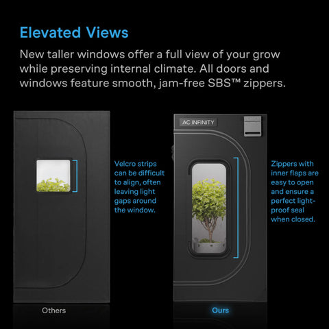 Cloudlab 899, Advance Grow Tent 8X8, 240 x 240 x 200 cm AC INFINITY