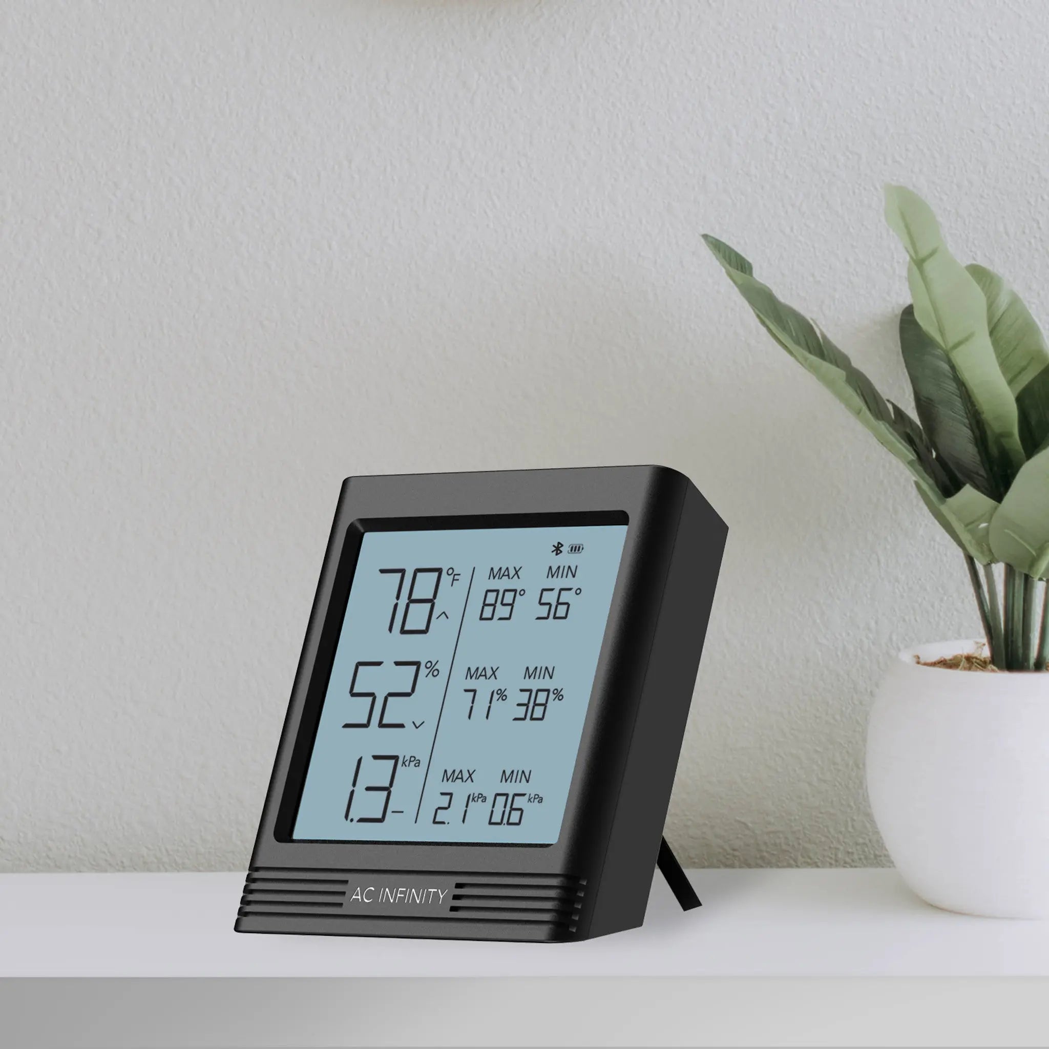 Cloudcom B1, Smart Thermo-Hygrometer With Data App, 12 Ft. Sensor Prob ...