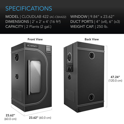 Cloudlab 422, Advance Grow Tent 2X2