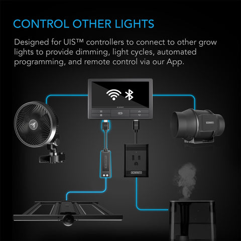 UIS Lighting Adapter Type-D, for LED Grow Lights with Dimmer Control Wire Drivers