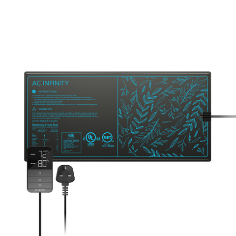 SUNCORE H3, Seedling Heat Mat with Heat Controller, IP-67 Waterproof, 10" x 20.75"