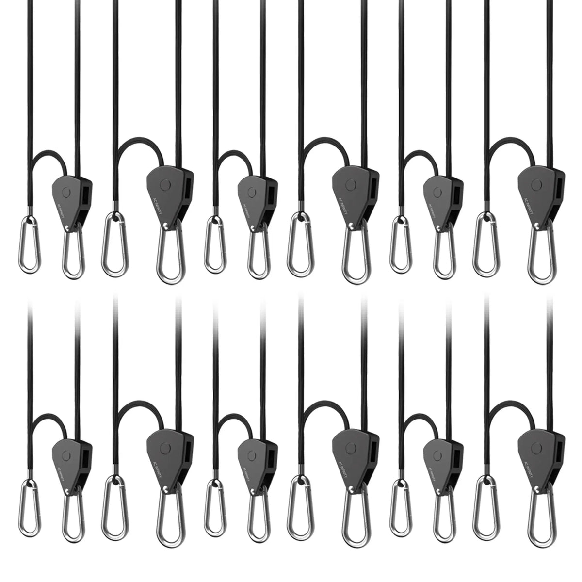 Heavy-Duty Adjustable Rope Clip Hanger, Six Pairs – LED GROW SHOP UK