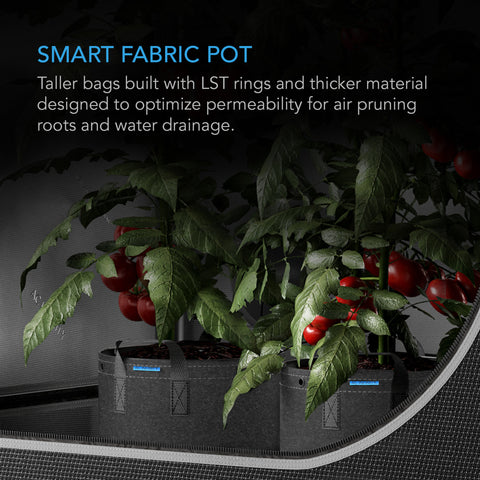 Heavy Duty Reusable Fabric Pots, 25 Gallon, 5-Pack