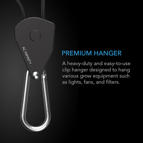Heavy-Duty Adjustable Rope Clip Hanger, Six Pairs