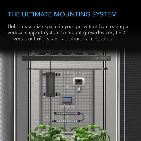 Grow Tent Gear Board, Equipment And Cable Wall Organizer