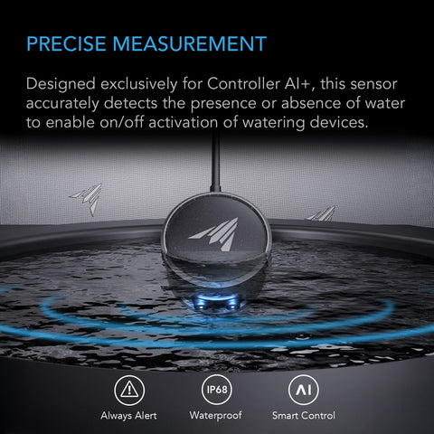Water Sensor Exclusively for Controller AI+, Liquid Presence Detection, IP68-Water Resistant