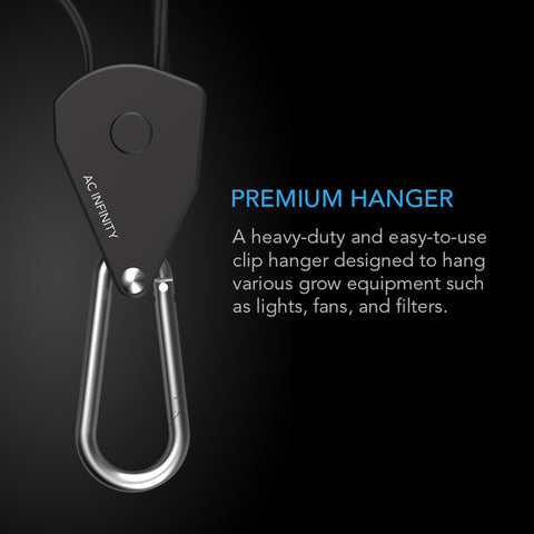 Heavy-Duty Adjustable Rope Clip Hanger, One Pair