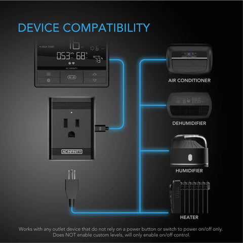 UIS Control Plug, for Outlet-Powered Equipment AC INFINITY
