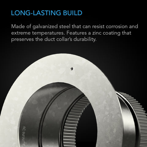Ducting Collar, 6-Inch, Galvanized Steel