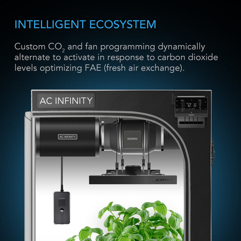 CO2 + Light Sensor for Controller AI+, CO2 Data Tracking, Optimized FAE, Day & Night Scheduling, Enables Equipment Control Programming