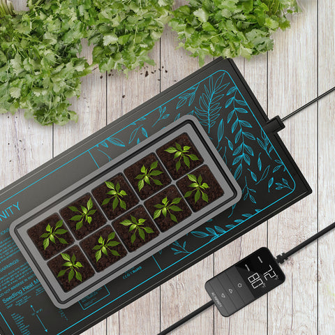 SUNCORE H5, Seedling Heat Mat with Heat Controller, IP-67 Waterproof, 20" x 20.75"