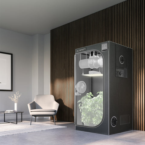 CLOUDLAB 722, Advance Grow Tent 2X2, 60 x 60 x 180cm 1 plant