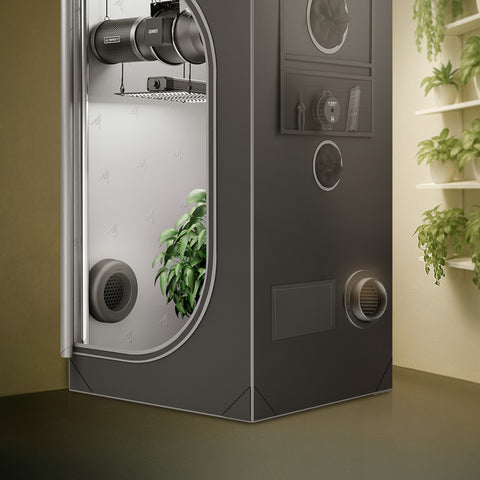 Grow Tent Duct Vent Attachment, 6-Inch 2 Pack, Light-Blocking & Dust-Resistant