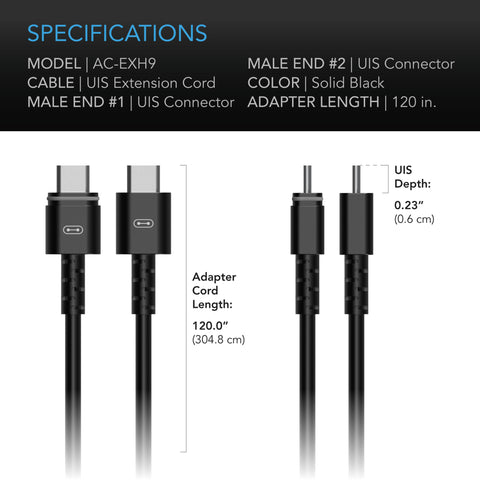 UIS Controller to Device Cable for Controller AI, Controller 69 Pro and Pro+, Male to Male, 10 ft.