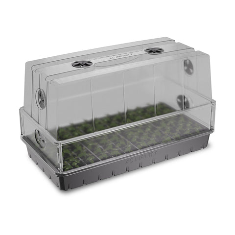 Heavy Duty Humidity Dome with Height Extension, Large Propagation Kit, 6x12 Cell Tray