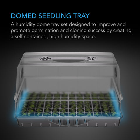 Heavy Duty Humidity Dome with Height Extension, Large Propagation Kit, 6x12 Cell Tray