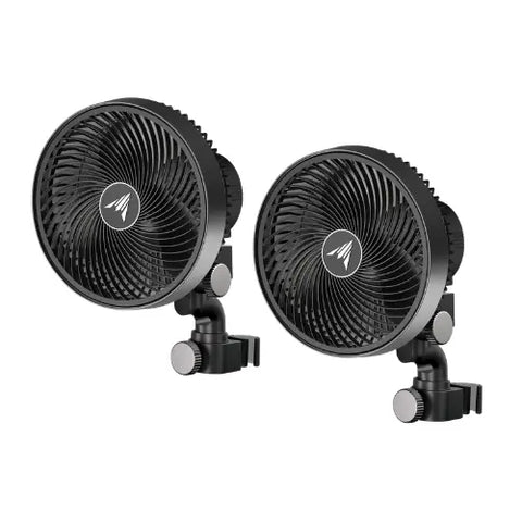 Cloudray S6 2-Pack, Gen 2 Grow Tent Clip Fan 6” With Long-Life Ec Motor, 10-Level Dynamic Wind Modes & Fan Speeds, 10-Level Auto Oscillation