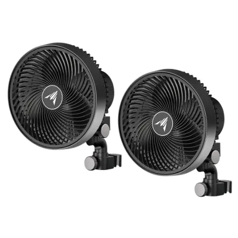 Cloudray S9 2-Pack, Gen 2 Grow Tent Clip Fan 9” With Long-Life Ec Motor, 10-Level Dynamic Wind Modes & Fan Speeds, 10-Level Auto Oscillation