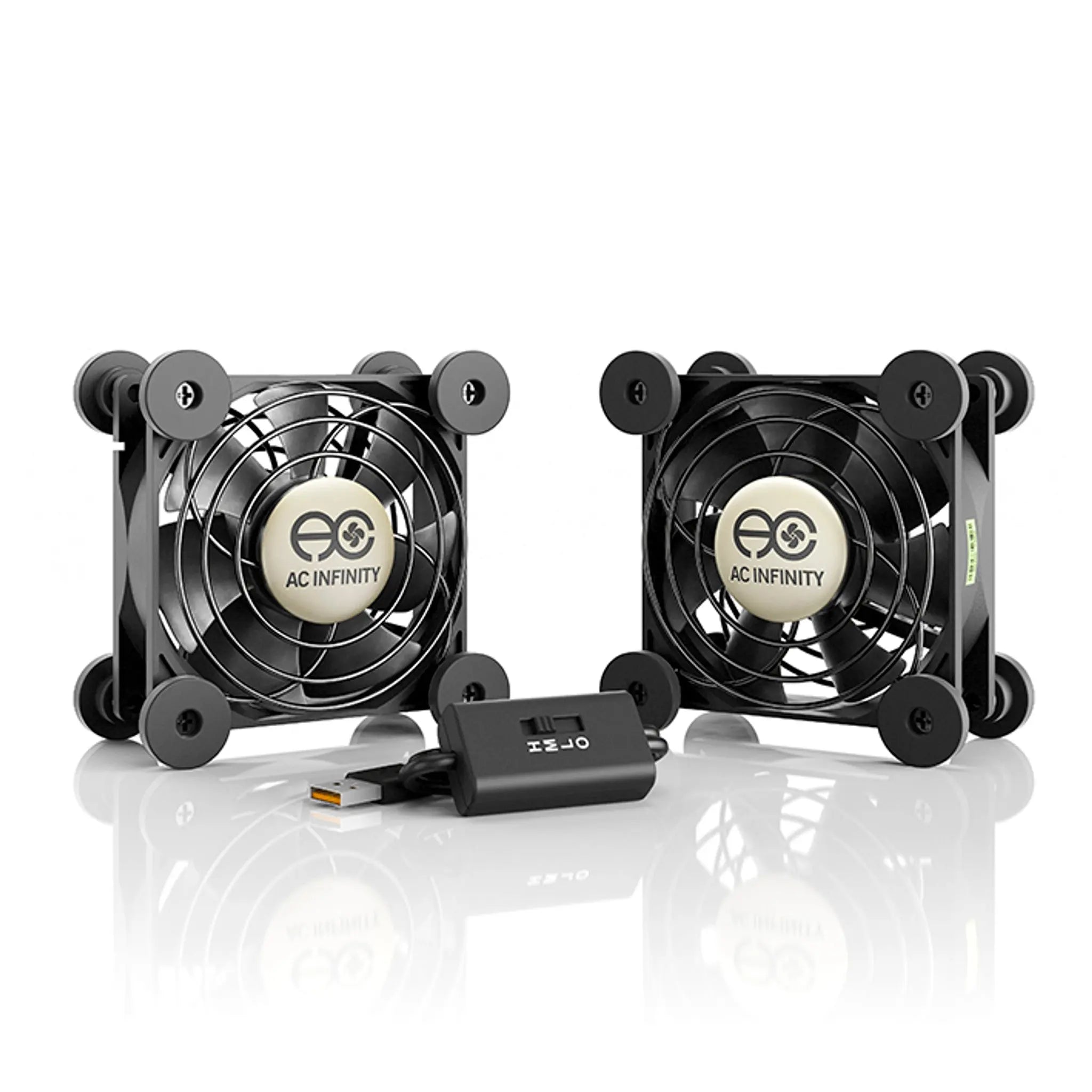 Multifan S5, Quiet USB Cooling Fan, Dual 80MM – LED GROW SHOP UK