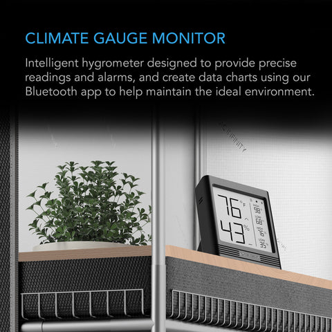 Cloudcom B2, Smart Thermo-Hygrometer With Data App, Integrated Sensor Probe