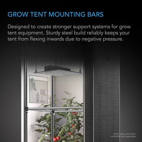 Grow Tent Mounting Bars, For Indoor Grow Spaces, 4X4'