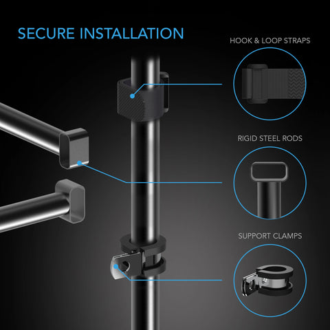 Grow Tent Mounting Bars, For Indoor Grow Spaces, 4X4'